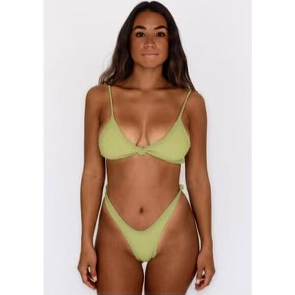 Skatie Other - Skatie• ‘Sarah’ Bikini Top in Matcha Crinkle
